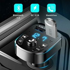 Bluetooth Car MP3 FM Wireless Transmitter Dual USB 3.1A Charger Kit Handsfree