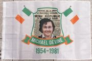 Michael Devine Irish Republican hunger striker flag 3ft x 2ft.