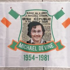 Michael Devine Irish Republican hunger striker flag 3ft x 2ft.