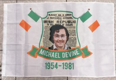 Michael Devine Irish Republican hunger striker flag 3ft x 2ft.