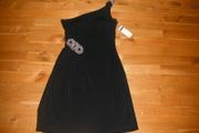 BNWT Black dress, Jackie Jon New York One shoulder dress