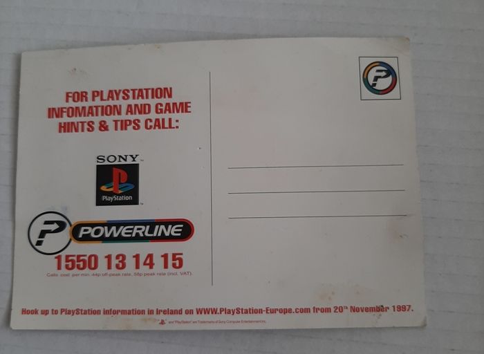 Rare playstation post card