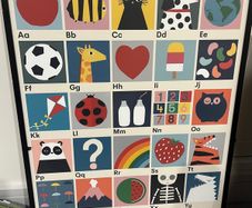 Lorna Freytag alphabet framed print