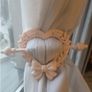 Heart-shaped curtain tieback with bow detail Image 3