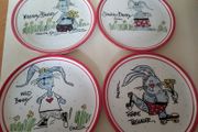 EMERSON Signature Collection 4 Bunny Family plates