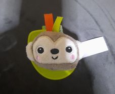 baby monkey wrist rattle /teether