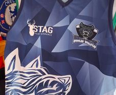 Dublin Wolves Tag Rugby Union Jersey Vest (Adult Small) FREE POST