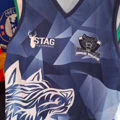 Dublin Wolves Tag Rugby Union Jersey Vest (Adult Small) FREE POST