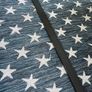 Ex display limited edition 200cm x 300cm navy and white star print indoor/outdoor rug Image 4