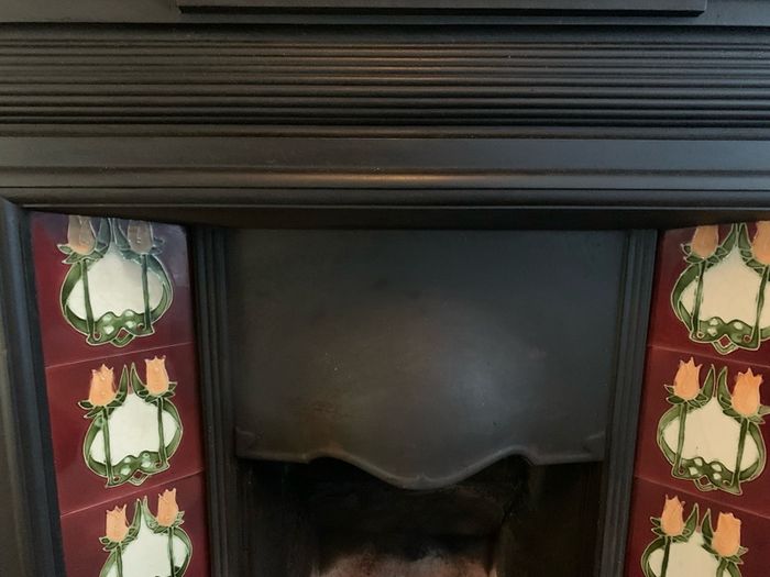 Victorian Antique Cast Iron Fireplace