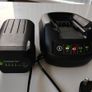 gardenline grass trimmer battery and charger. Image 2