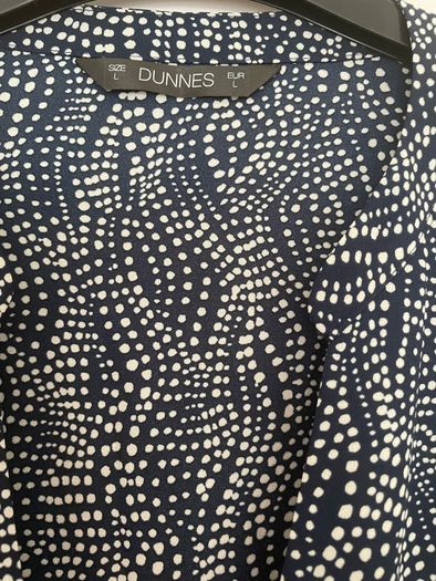 Dunnes Top Navy White Mix