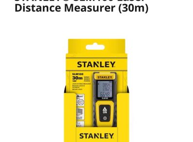 Stanley Laser Distance Measurer SLM100 (30m)