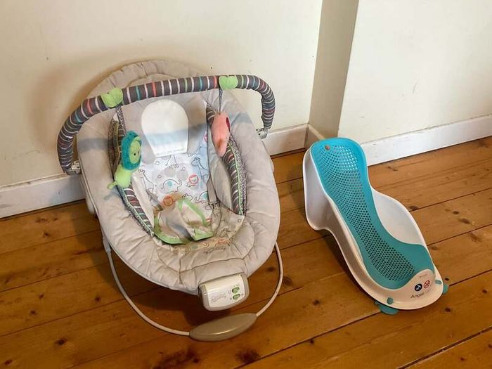 Comfort & Harmony Baby Bouncer + Angelcare Baby Bath Support Bundle
