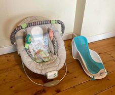 Comfort & Harmony Baby Bouncer + Angelcare Baby Bath Support Bundle