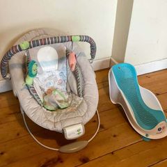 Comfort & Harmony Baby Bouncer + Angelcare Baby Bath Support Bundle