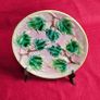 Majolica Maple Leaf Plate Griffin Smith Hill 9" American , Decorative Plate Image 2