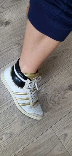 ADIDAS Unisex Sleek Series High Top Trainers Sz 7UK (Fit 6.5-7UK)