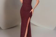 Burgundy Debs Prom Dress Size 12 Luxury Sparkle Backless Gown