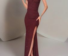 Burgundy Debs Prom Dress Size 12 Luxury Sparkle Backless Gown