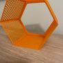 Hexagonal Plastic Shelf - different colours available Image 3