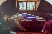 An Original Rare Print from Picture Relics - The Death of Chatterton, 1856 by Henry Wallis