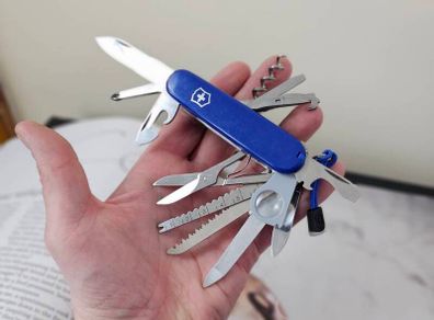 Vintage Victorinox Champion 1980s Collectable Swiss Army Knife Discontinued