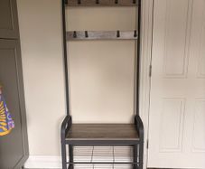 Coat Rack with Bench & Shoe Storage