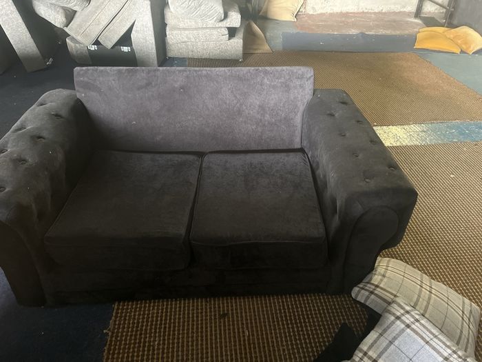 Black 2 seater sofa