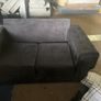 Black 2 seater sofa Image 6