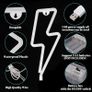 Signs for Bedroom, LED Lightning Neon Sign, Lightning Bolt Wall Decorative Neon Sign, Battery or USB Operated Light Up Neon Sign, Lightning Bolt Neon Lights for Bedroom Image 2