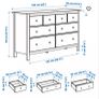 Ikea Hemnes chest of drawers and two matching lockers Image 2