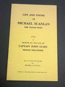 Life & poems of Michael Scanlan Fenian poet Limerick Ireland Irish