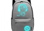 Glow in the dark backpack/school bag (Grey)