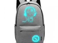 main image for ad Glow in the dark backpack/school bag (Grey)