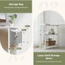 Small L Shaped Desk with Power Outlets,140x70 cm Image 5