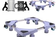 Mobile Base Fridge Stand Universal Mobile Roller Adjustable Movable Dolly Refrigerator Rack