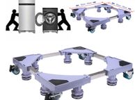 main image for ad Mobile Base Fridge Stand Universal Mobile Roller Adjustable Movable Dolly Refrigerator Rack