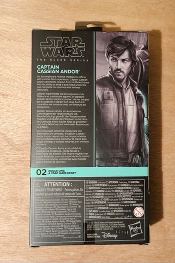 Star Wars Captain Cassian Andor 6" Scale Black Series New & Unopened