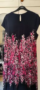 Navy And Pink Dress European 50 Size 16