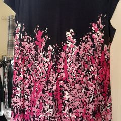 Navy And Pink Dress European 50 Size 16
