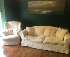 Sofa with matching armchair