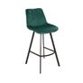 Luka Navy Velvet Bar Stool  Stylish Loft Design Image 3