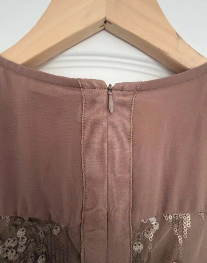 Part Two Copenhagen sequin dress with feathers