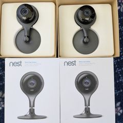 2x Google Nest Cam Indoor A0005 (1st Gen) 1080p Wired Camera