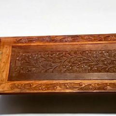 Handcarved extendable book ends x2