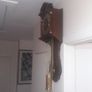 Beautiful Old Hermle Wall Clock Pendulum with 3 Brass Weights Clock in Working Condition Image 4
