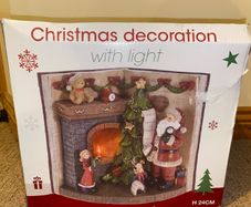 LED Christmas Fireplace Ornament