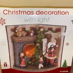 LED Christmas Fireplace Ornament