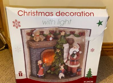 LED Christmas Fireplace Ornament